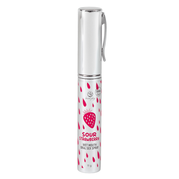 Spray Sexe Oral Fraise Acidulée Bouche Humide 11gr Secret Play